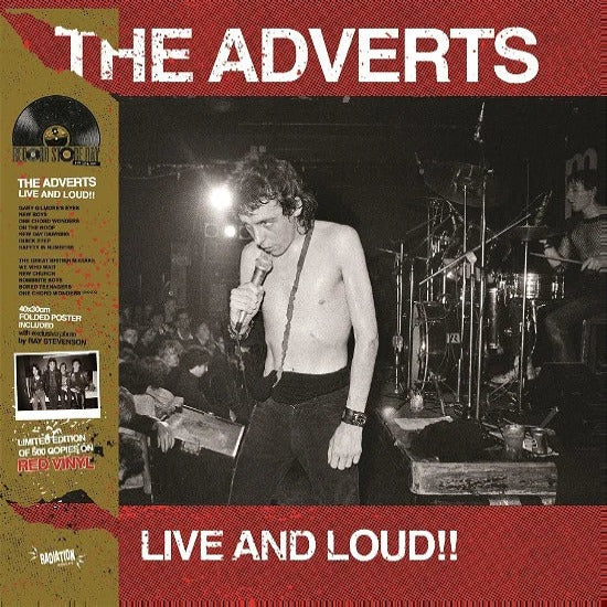 Adverts - Live And Loud (Red)