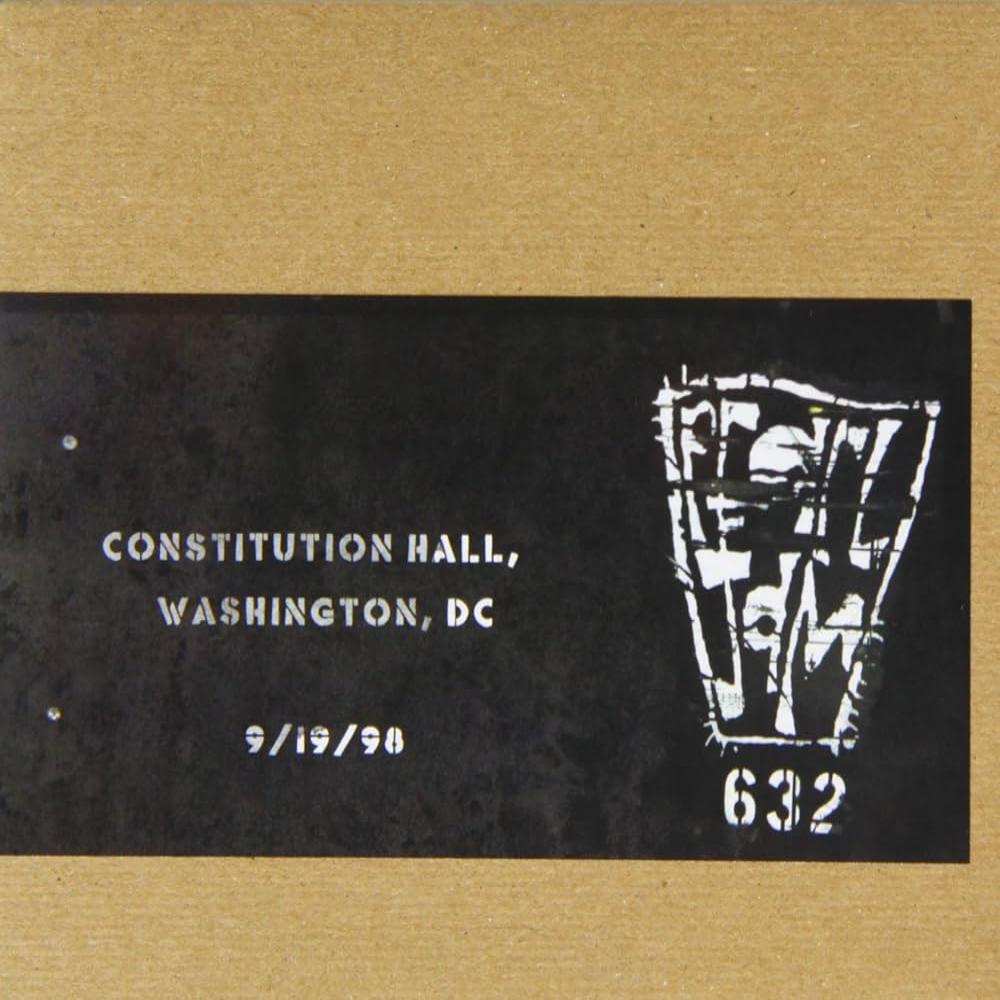 Pearl Jam - Constitution Hall Washington DC 9/09/98 (CD)