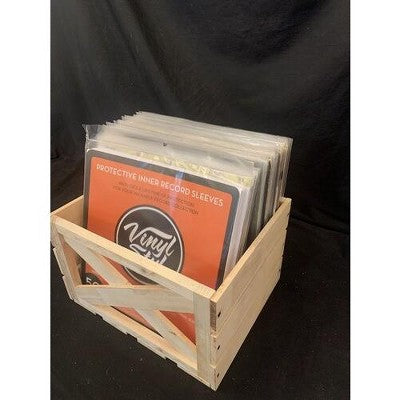 Vinyl Record Wooden Crate (Small)