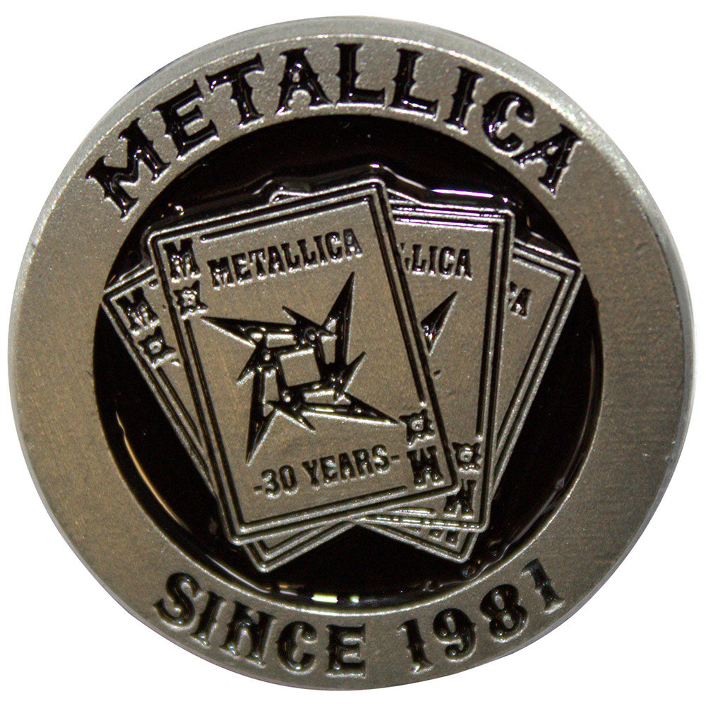 Button - Metallica - 30th Anniversary Playing Card