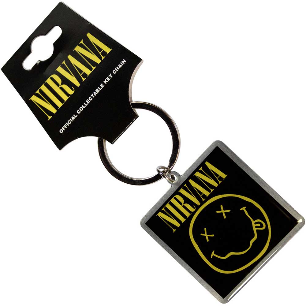 Keychain - Nirvana - Happy Face Logo