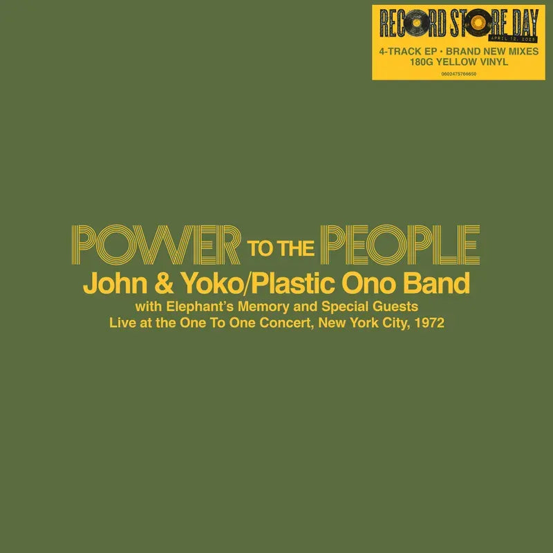 John Lennon & Yoko Ono - Power To The People Live 1972 (Yellow)