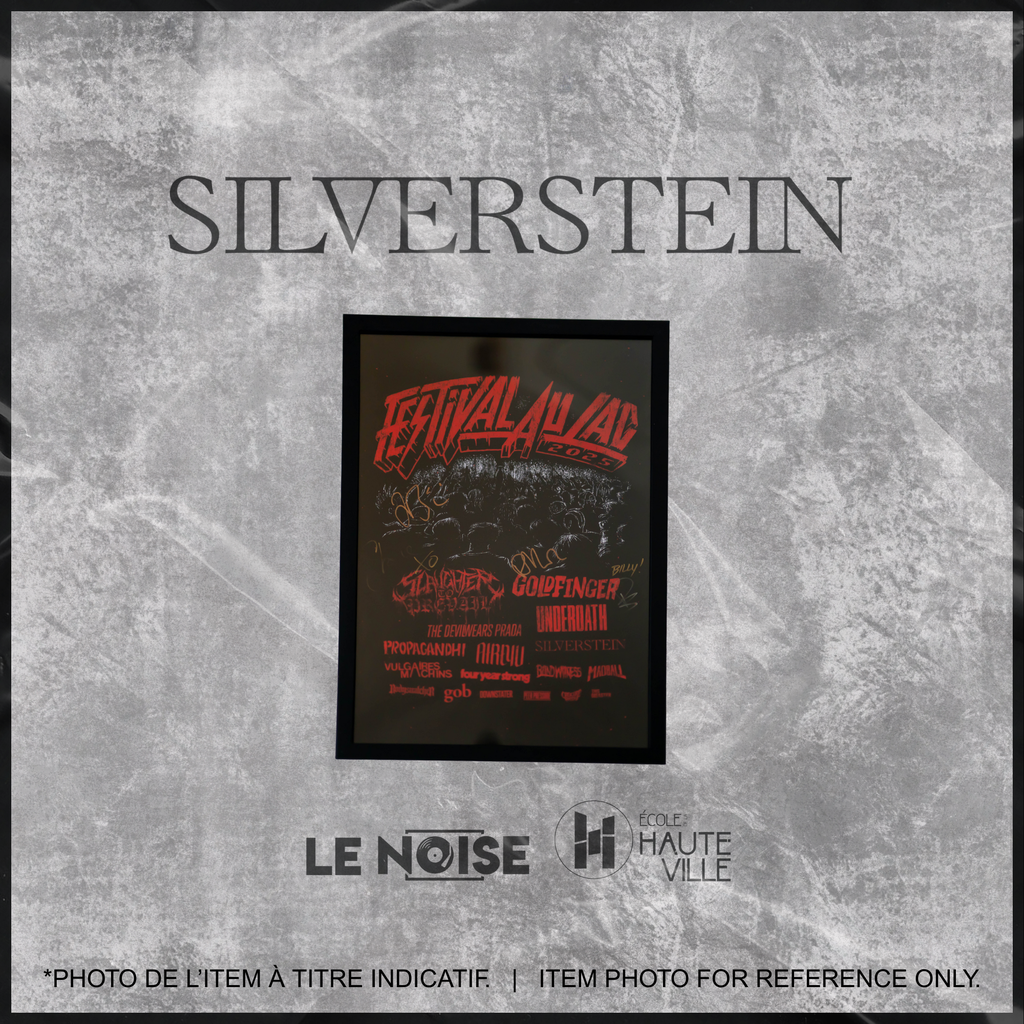 Autographed Poster - Silverstein - Affiche Autographiée