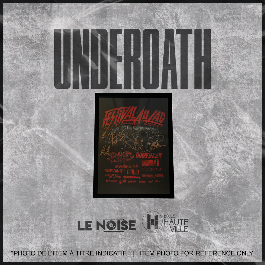 Autographed Poster - Underoath - Affiche Autographiée