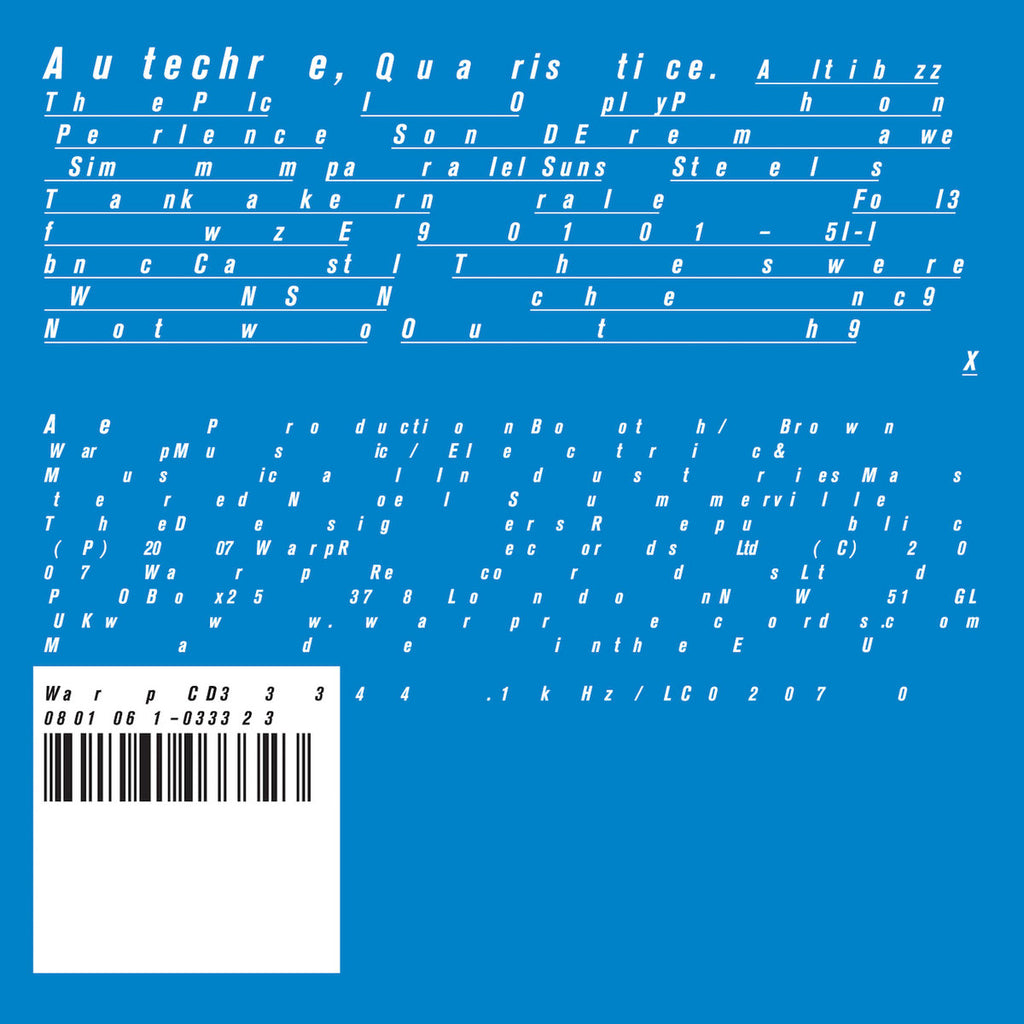 Autechre - Quaristice (2LP)