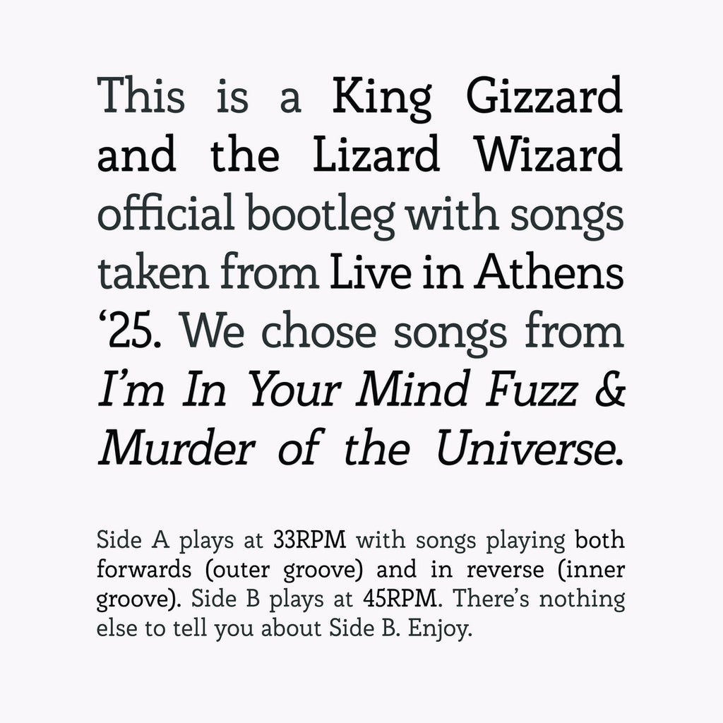 King Gizzard & The Lizard Wizard - Live in Athens '25
