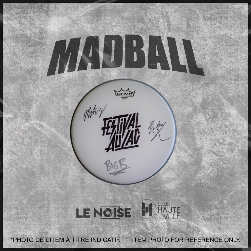 Autographed Drumhead - Madball - Peau Autographiée