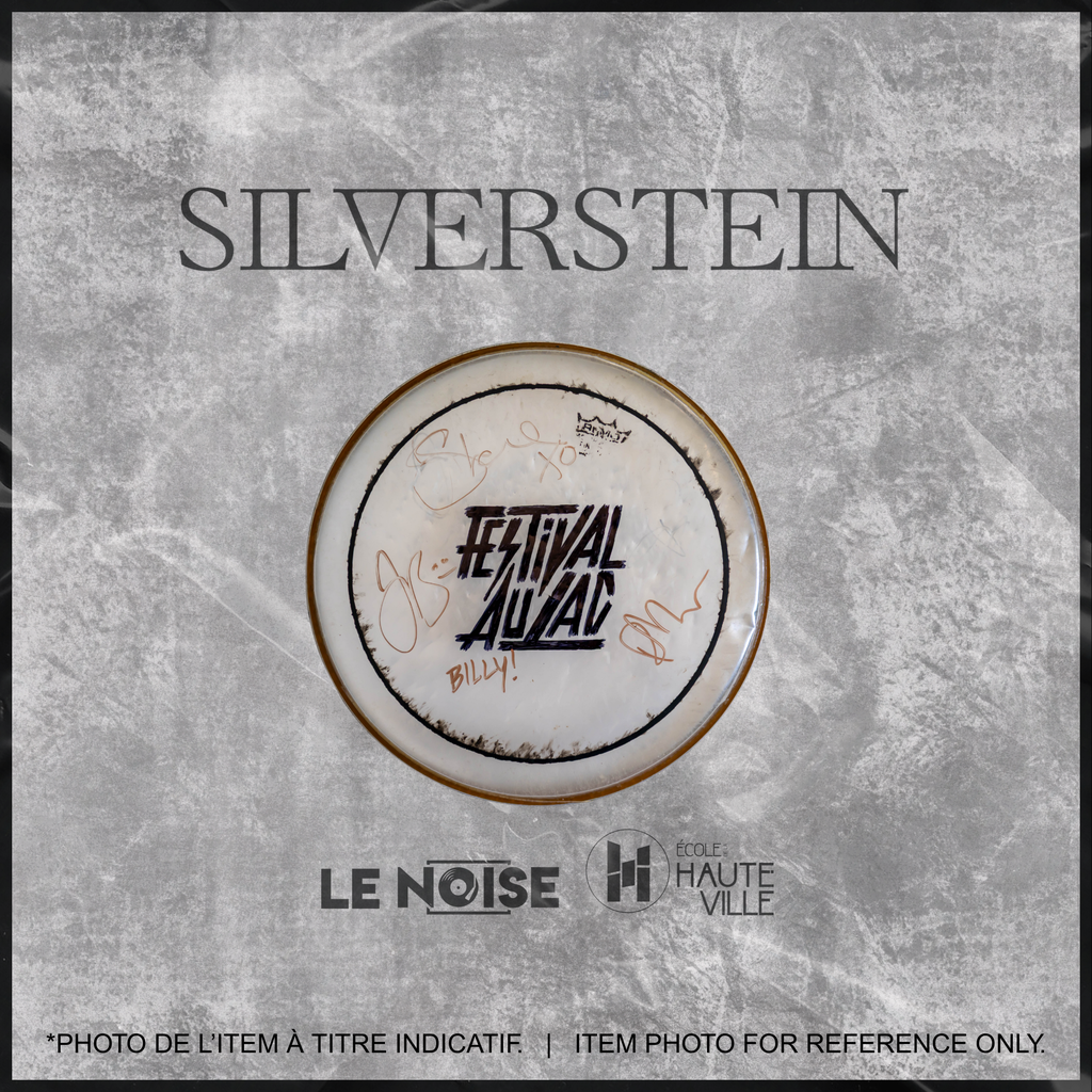 Autographed Drumhead - Silverstein - Peau Autographiée