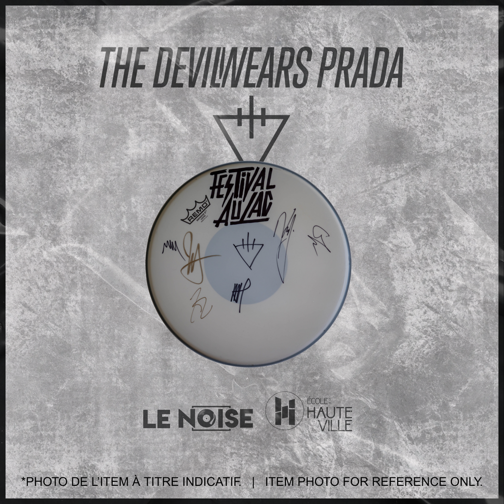 Autographed Drumhead - The Devil Wears Prada - Peau Autographiée