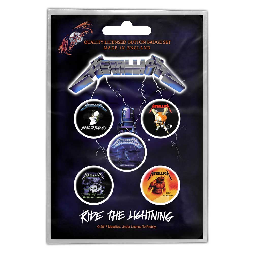 Buttons - Metallica - Ride The Lightning