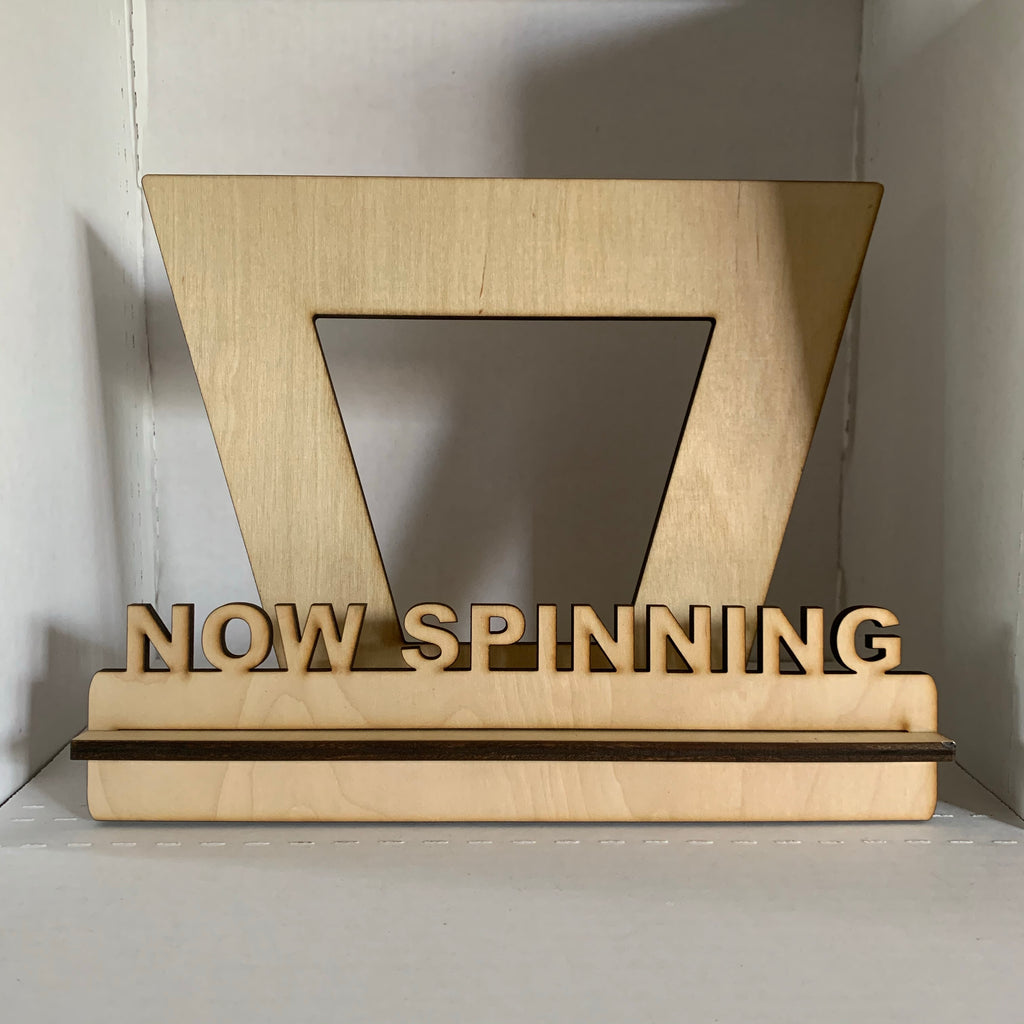 Vinyl Record Stand - Now Spinning