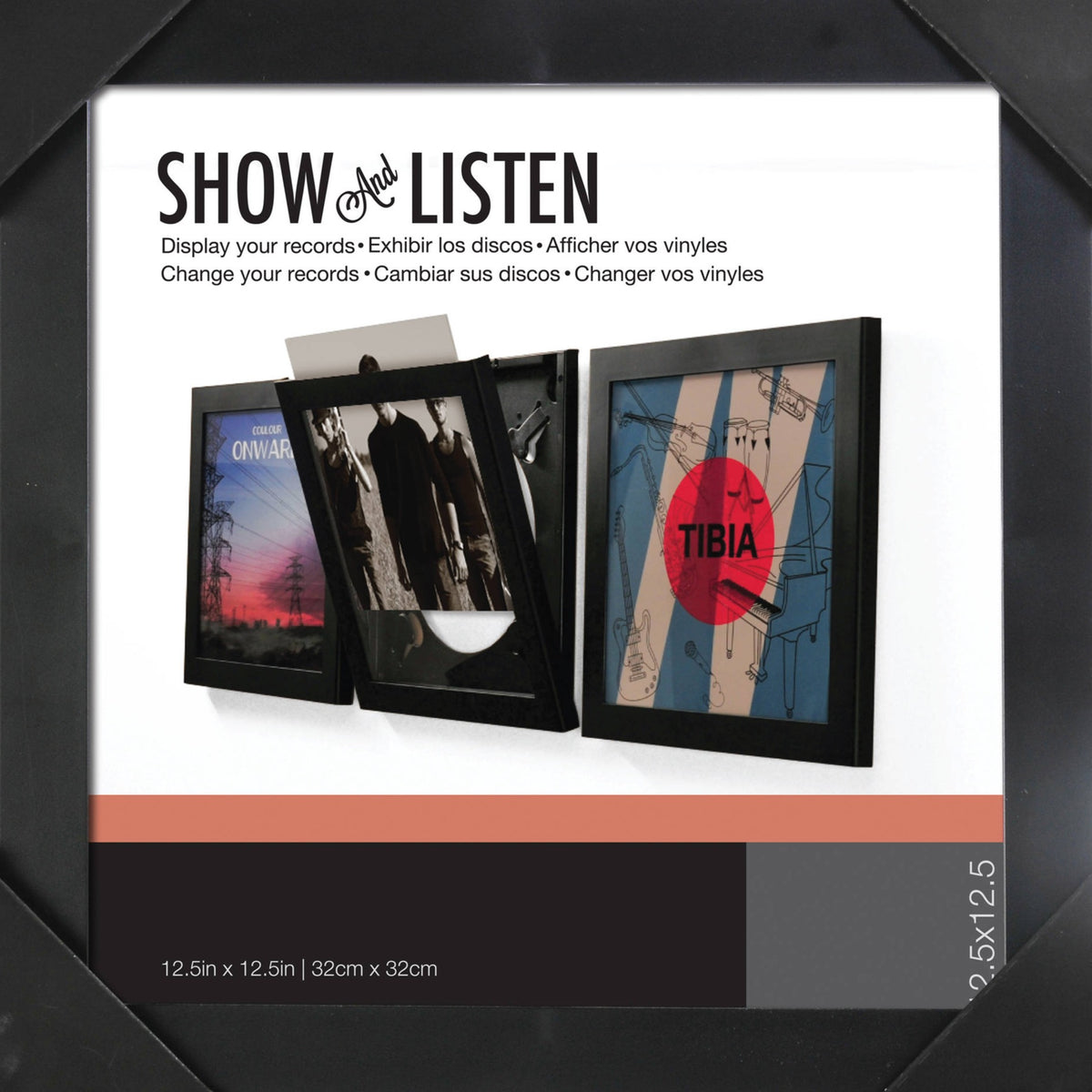Flip Frame For LP Record (Black) – Le Noise